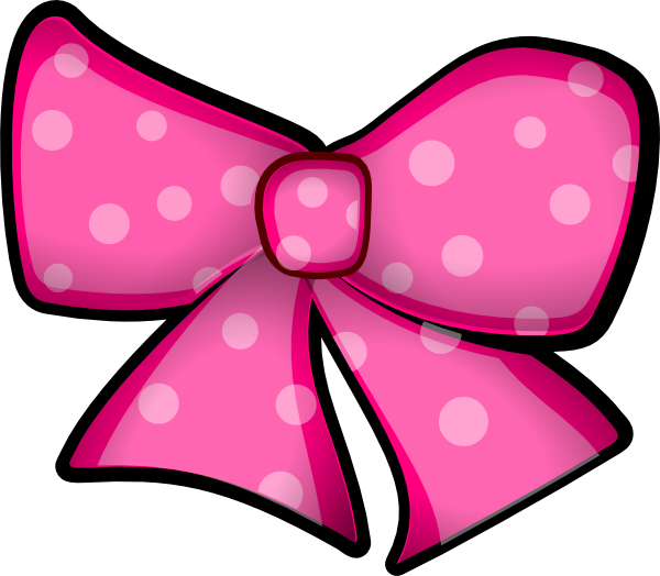 Free Pink Bow Clip Art