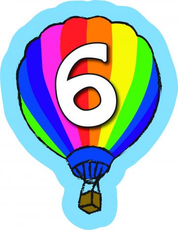 Air Balloon Number 6 | 5mm Plastic Panel | Playground Basics ...