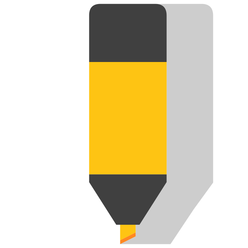 Free Yellow Highlighter Clip Art