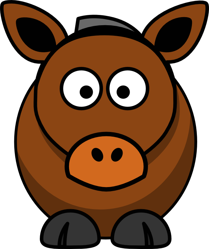 Clipart - Cartoon Horse