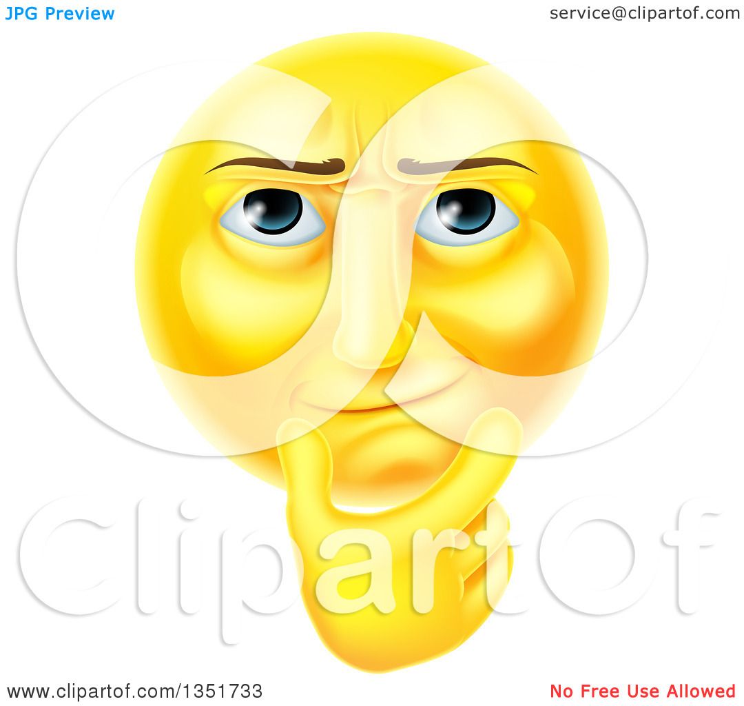 Wondering Emoji Clipart.