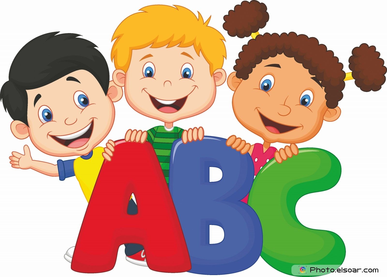 School kids with ABC.