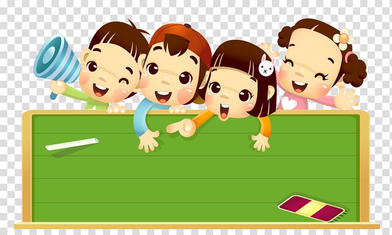 School Children transparent background PNG cliparts free.