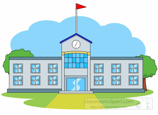 1531 School Building free clipart.