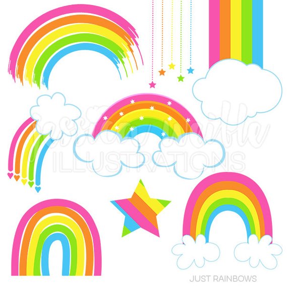 Cute rainbow clipart 1 » Clipart Station.