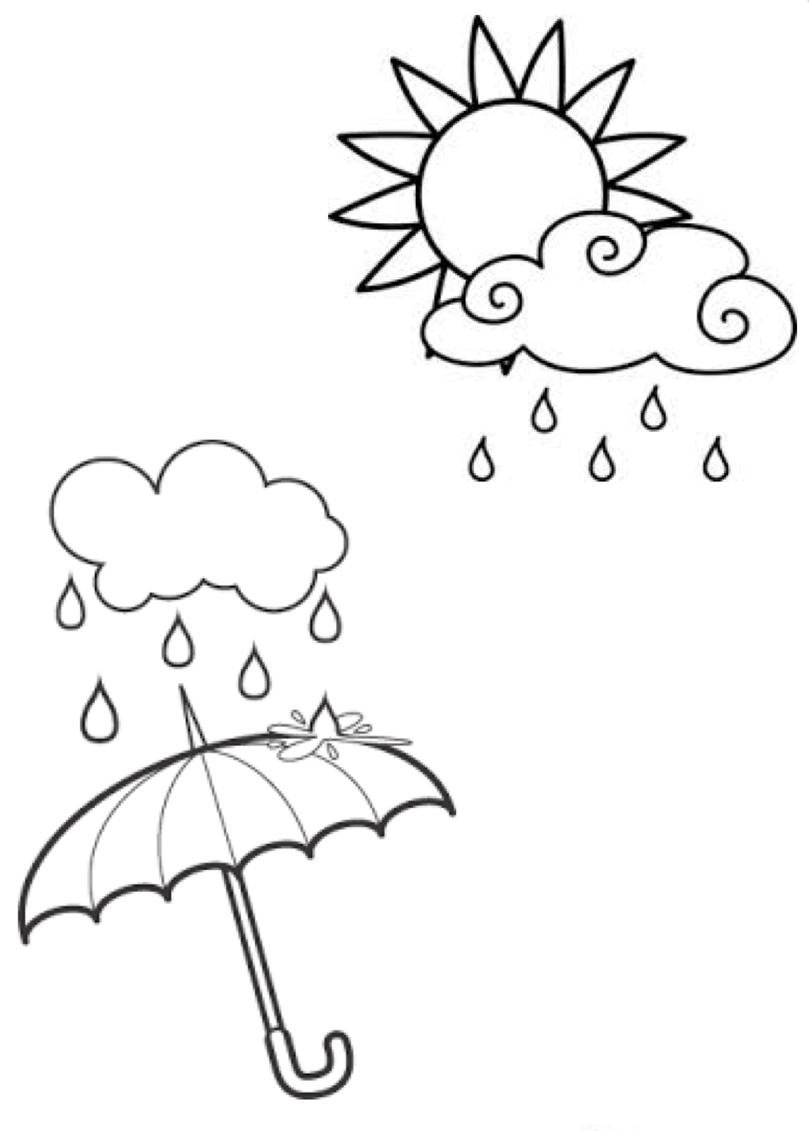 Umbrella Clipart, Coloring Pages And More Free Printable.