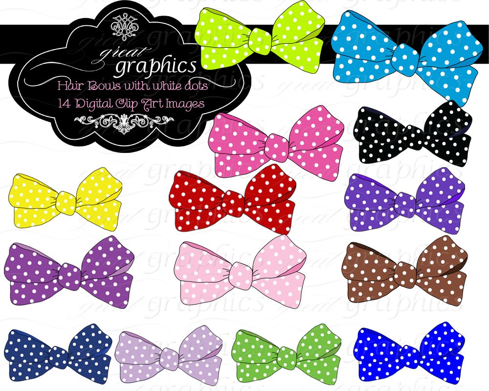 Popular items for clip art bows on Etsy.