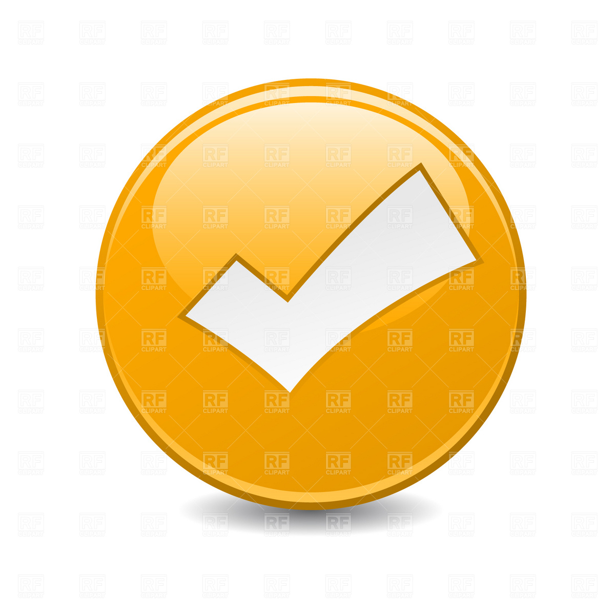 Check mark button Vector Image #1787.