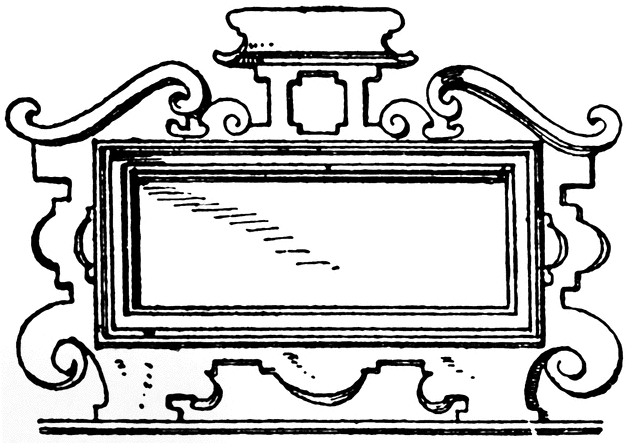 German 17th Century Architectural Frame.