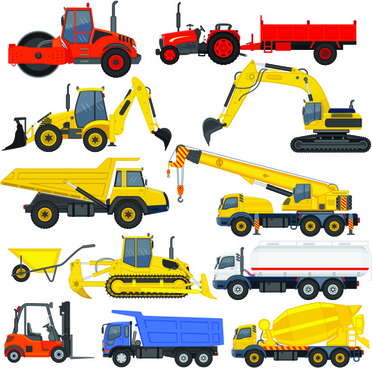 Free vector construction vehicles free vector download.