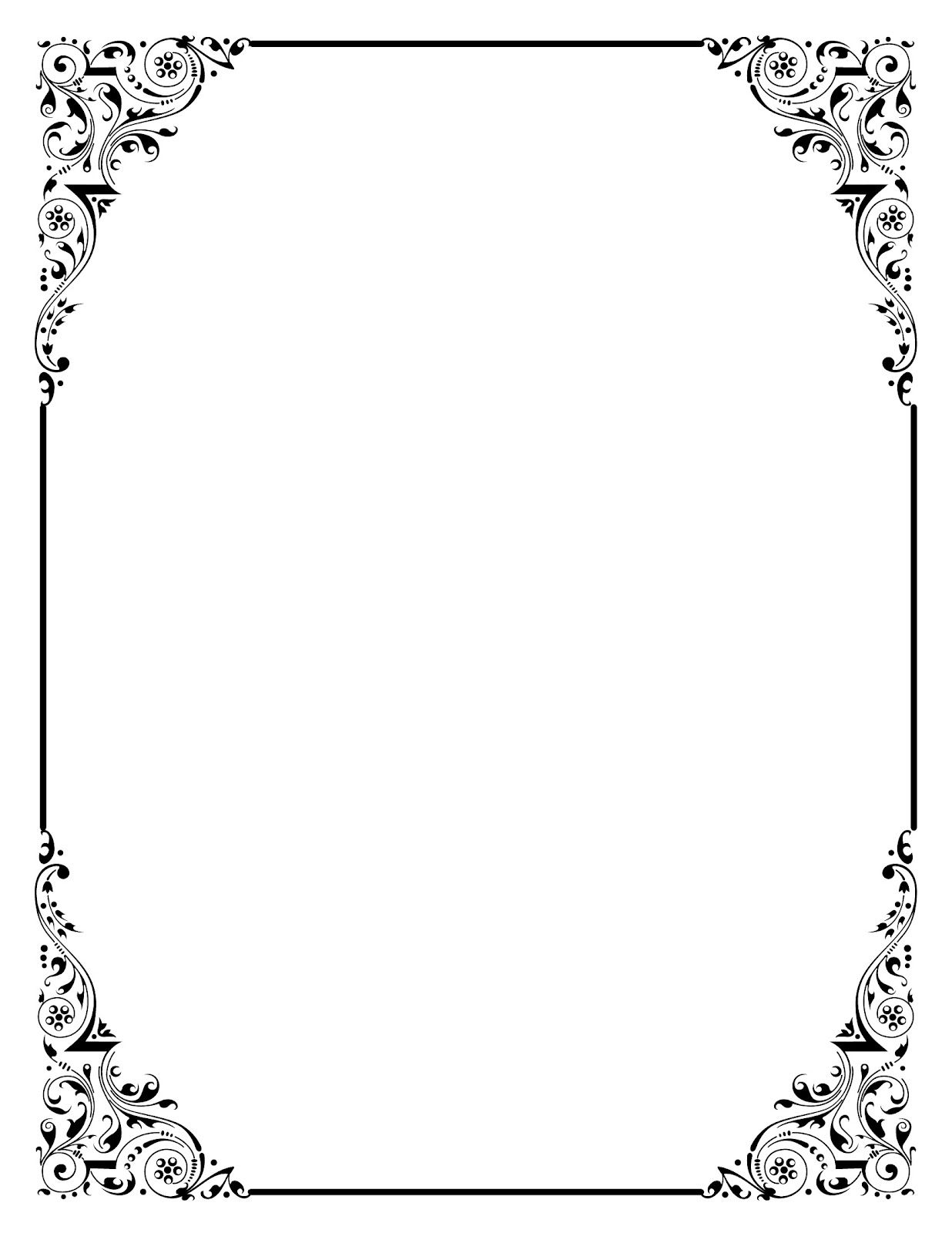 Free vintage clip art images: Free antique clip art frames.