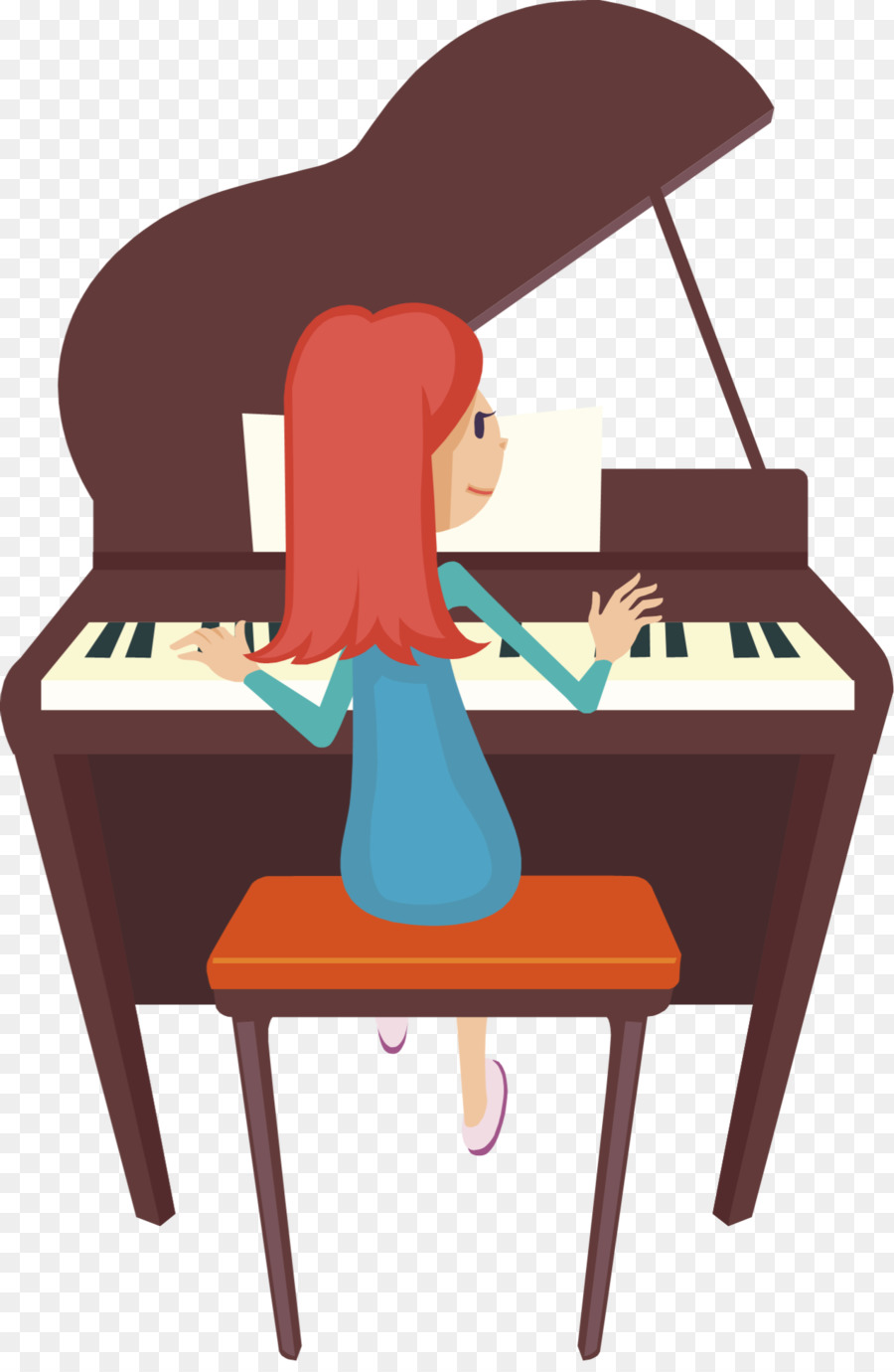 Player piano Pianist Clip art.