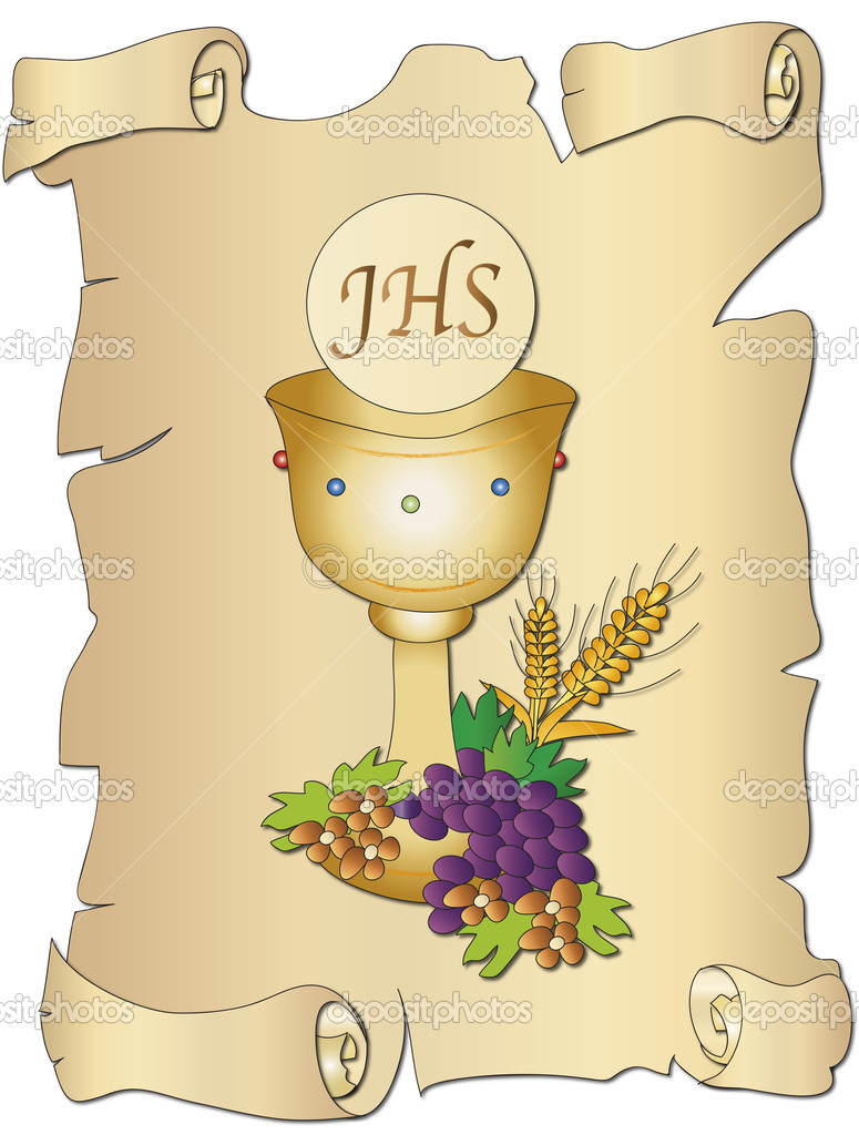 1069 Communion free clipart.