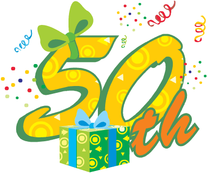 50 Birthday Clipart.