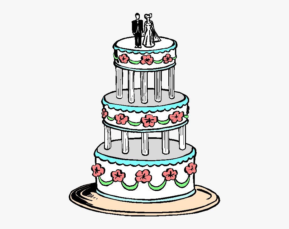 Picture Free Library 3 Tier Cake Clipart.