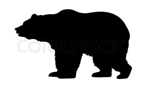 bear clipart black and white.