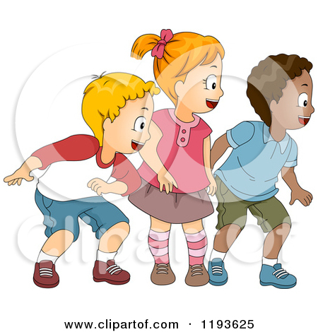 2 Boys 1 Girl Clipart.