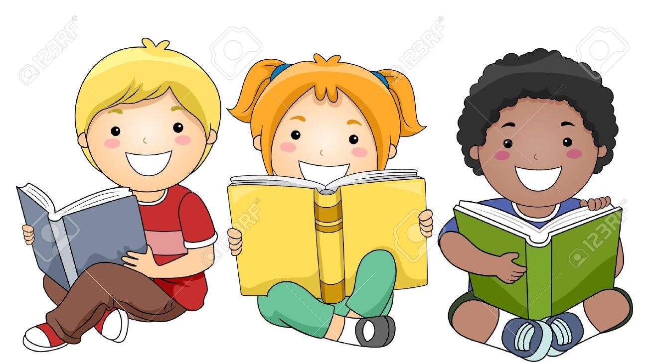 Kids reading clipart 2 » Clipart Station.