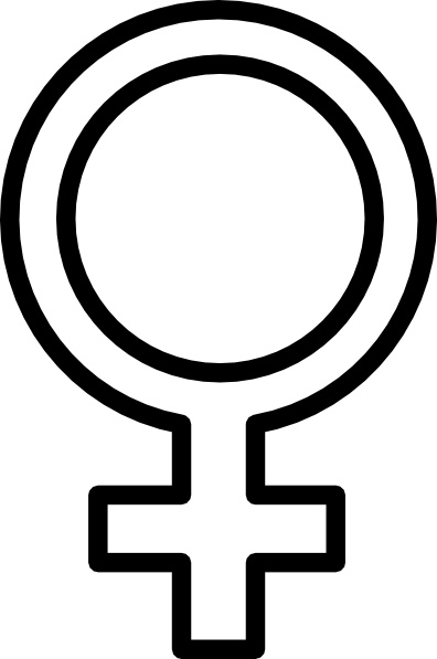 Female Symbol clip art Free vector in Open office drawing.