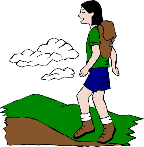 2 hikers clipart Transparent pictures on F.