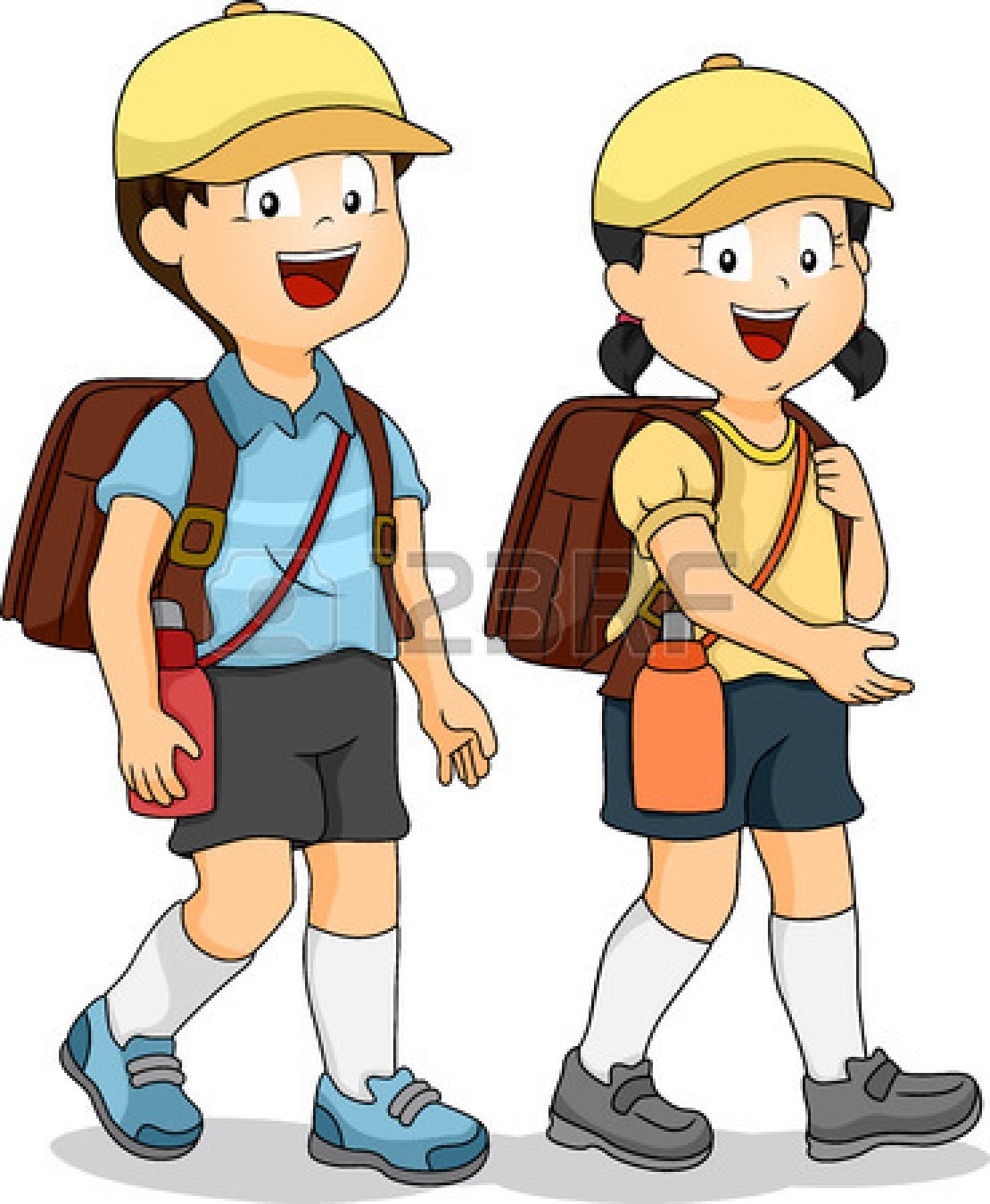 School Students Clipart.