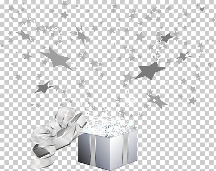 White Pattern, 2017 European silver gift box PNG clipart.