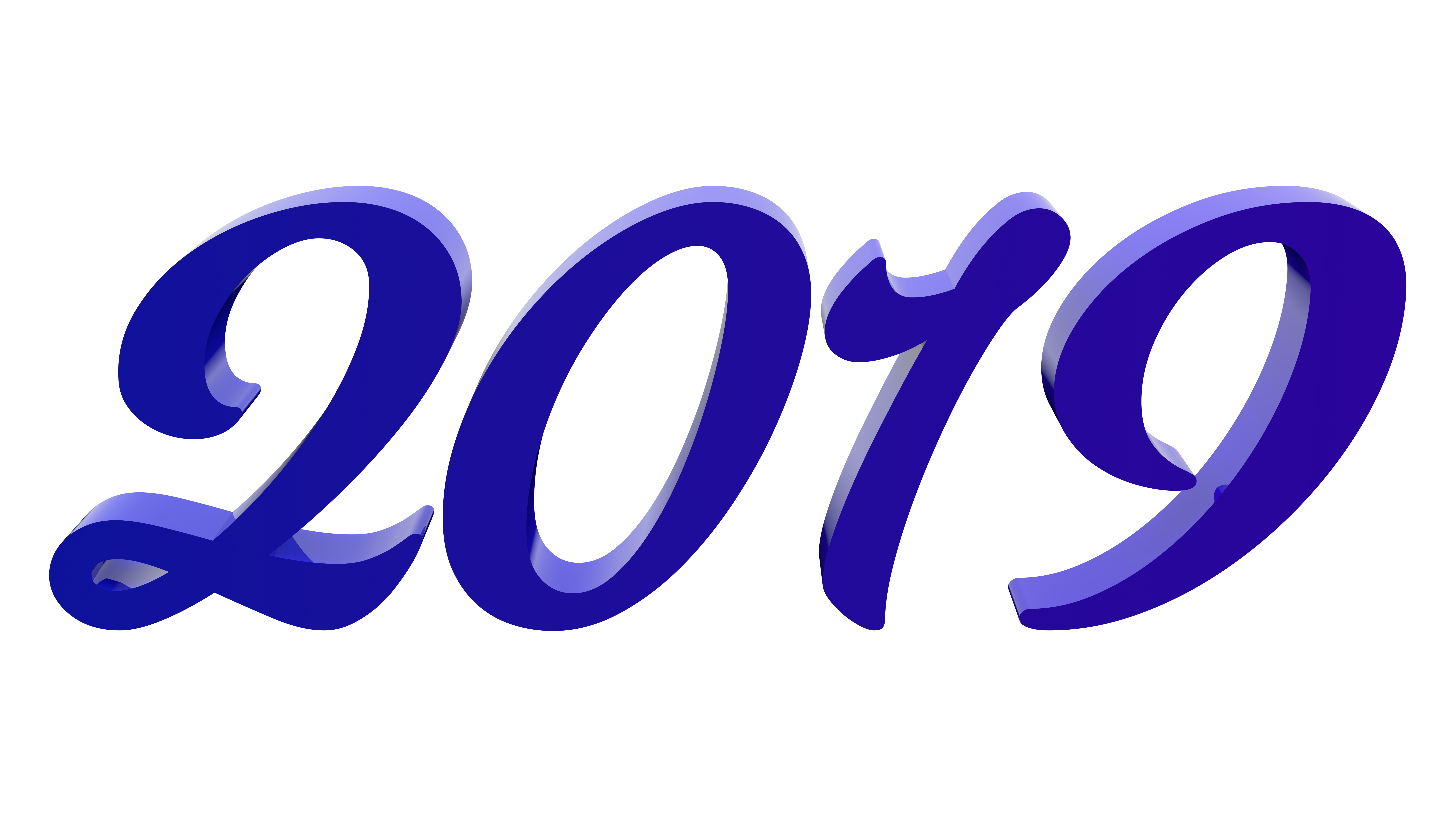 Blue 2019 PNG Clipart Image #47310.