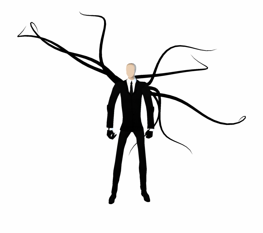 Clipart Info Slender Man Transparent Background.