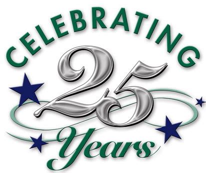 Celebrating 25 years Logos.