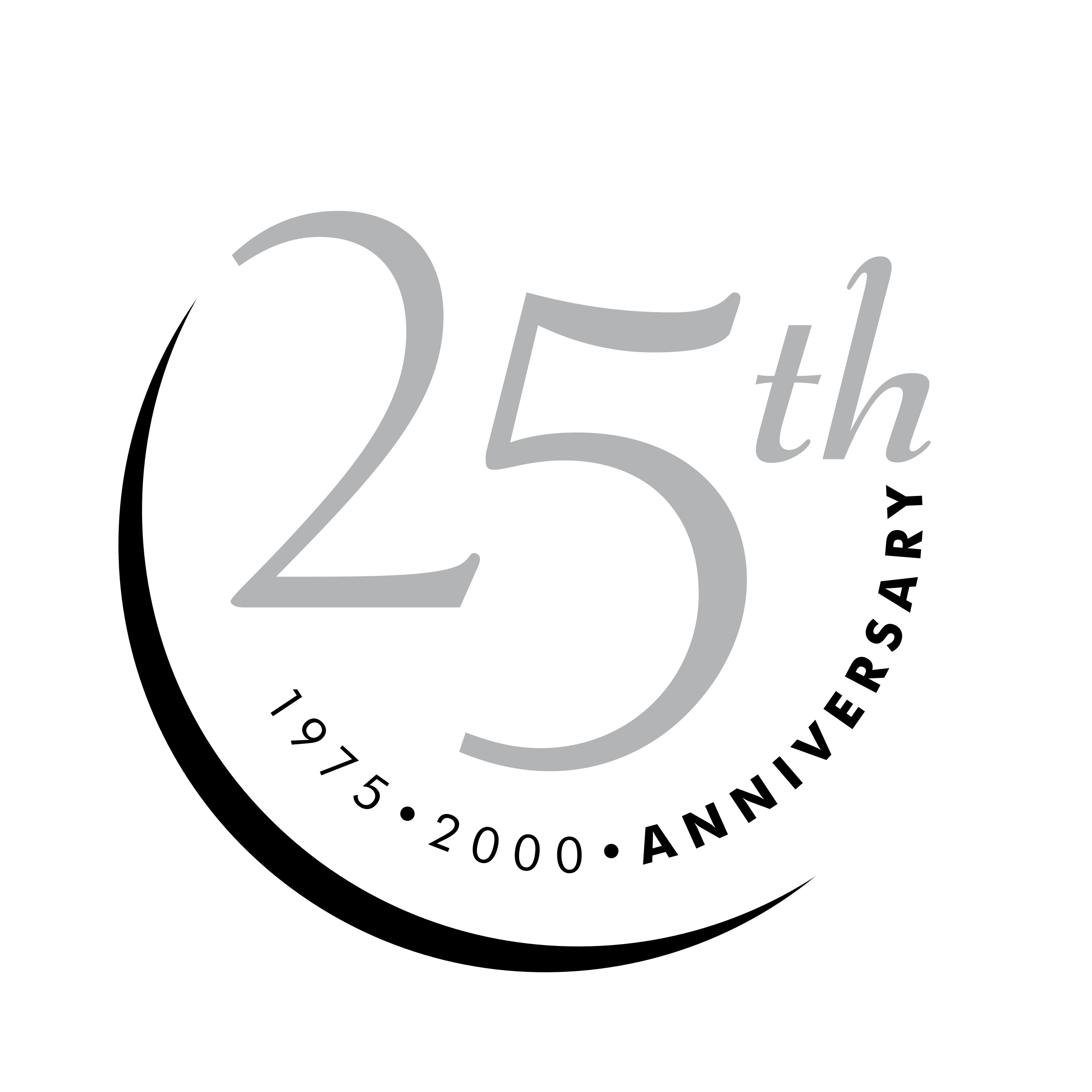 25th Anniversary Logo Png Transparent & Svg Vector.