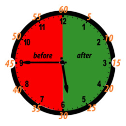 24hour Clock clipart.