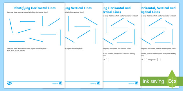 Identifying Horizontal and Vertical Lines Worksheet.