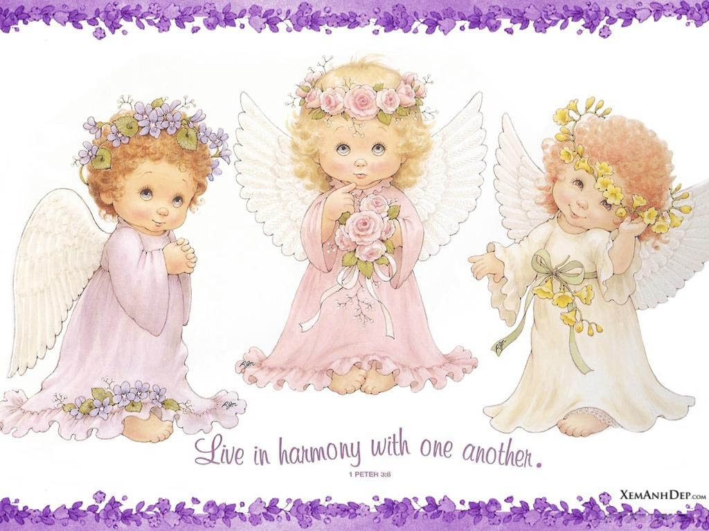 1742 Angels free clipart.