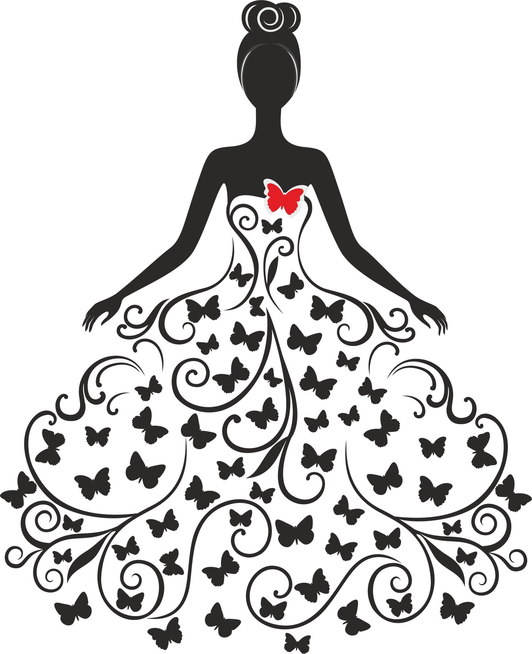 Wedding Silhouette Free Vector cdr Download.