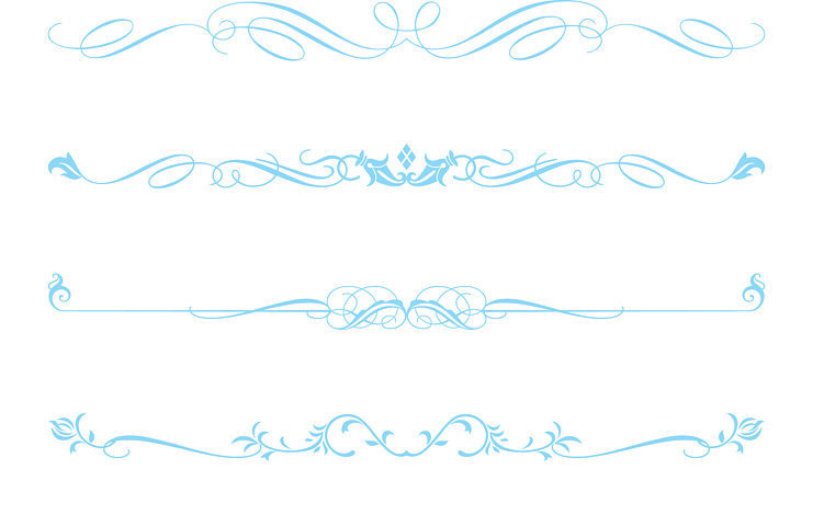 Blue clipart divider, Blue divider Transparent FREE for.