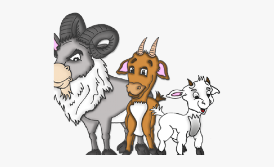 Clipart 3 Billy Goats Gruff , Transparent Cartoon, Free.