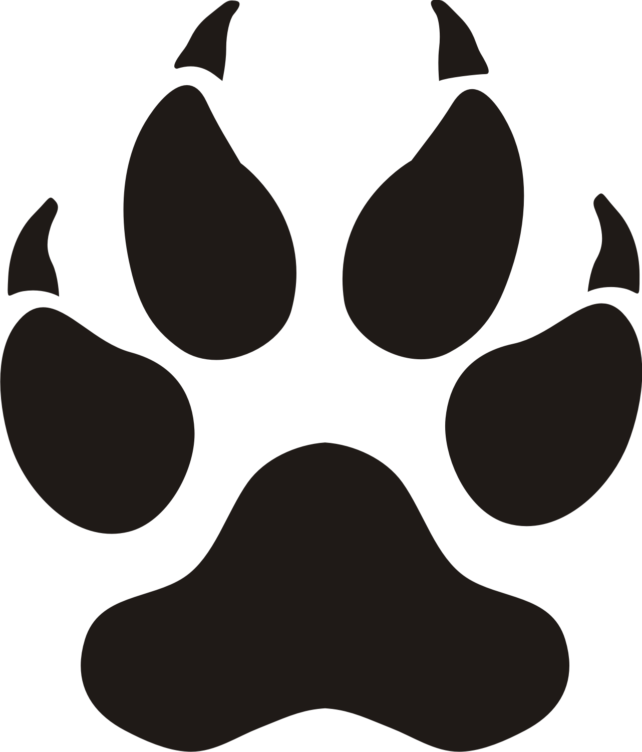 Dog paw print clip art free download free 3 image #19250.