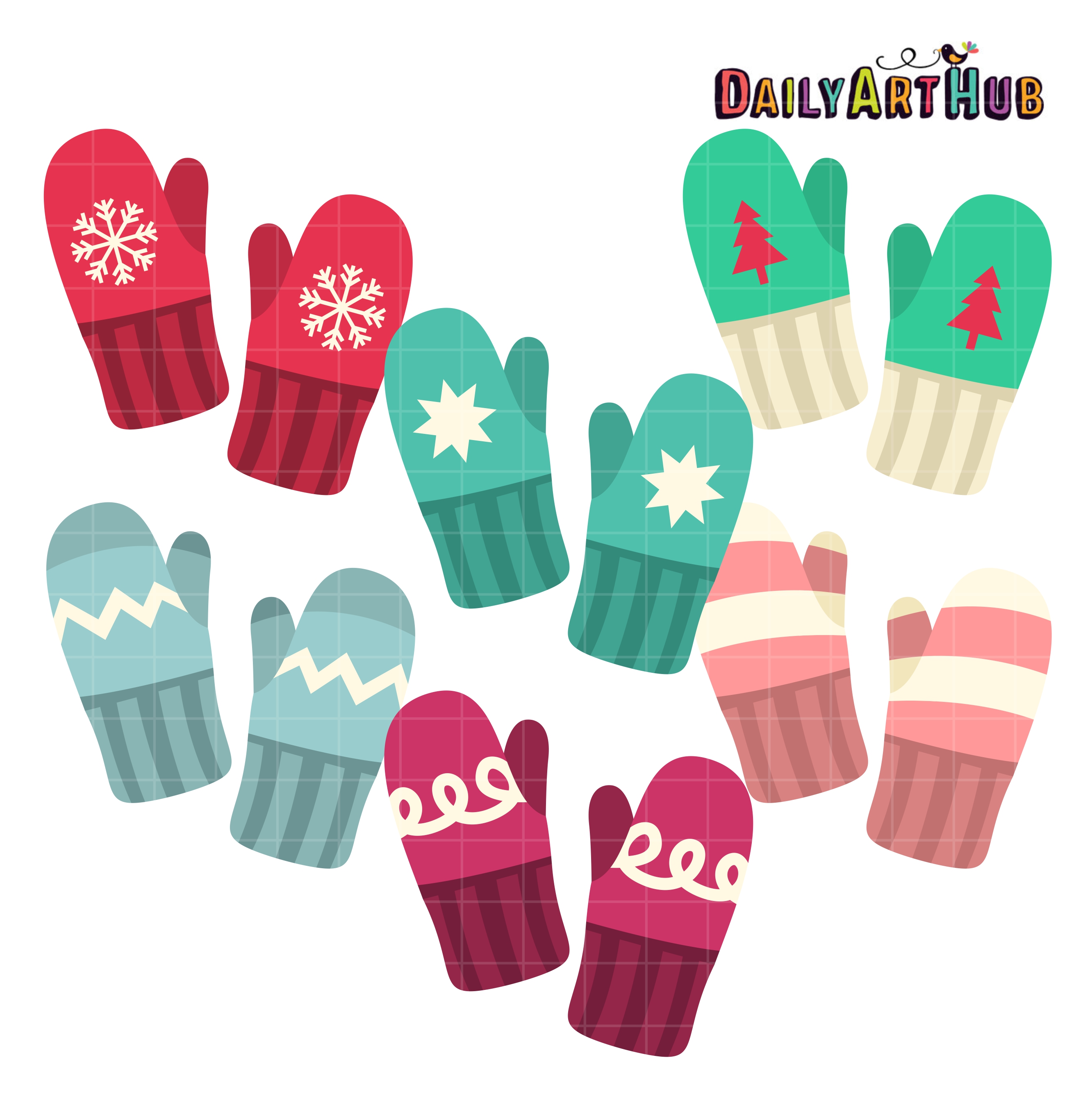 575 Mittens free clipart.