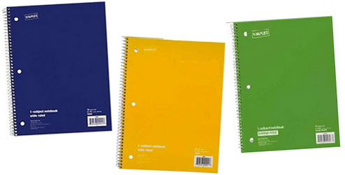 Three Ring Notebook.