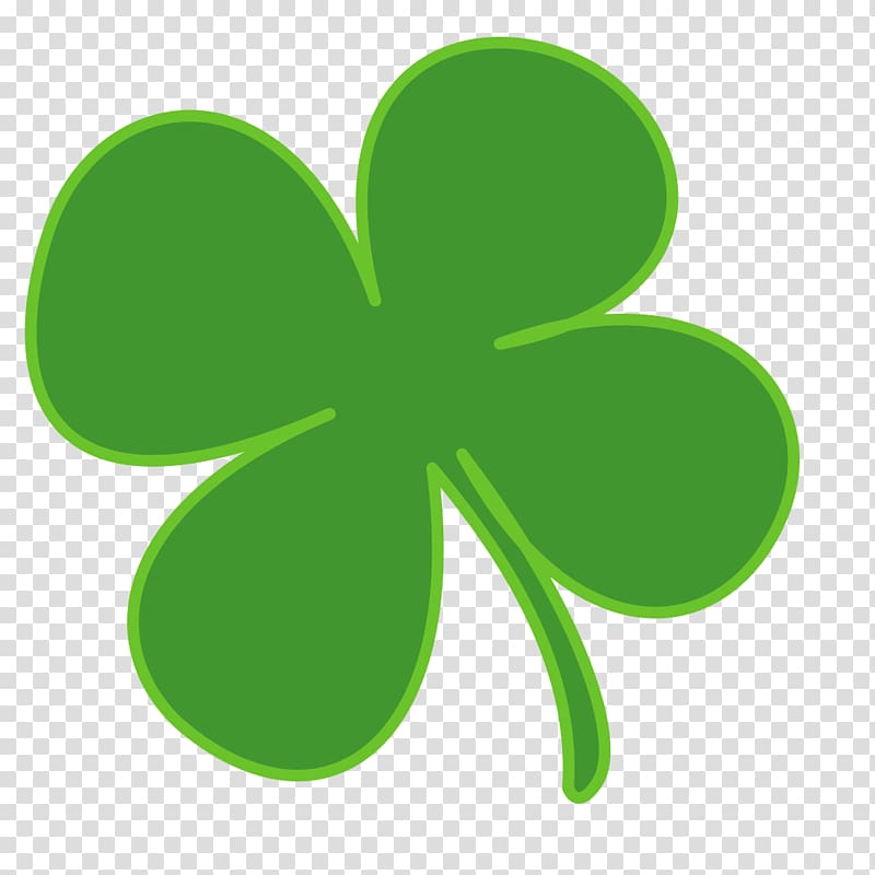 Green clover logo, Ireland Shamrock Saint Patrick\\\'s Day.