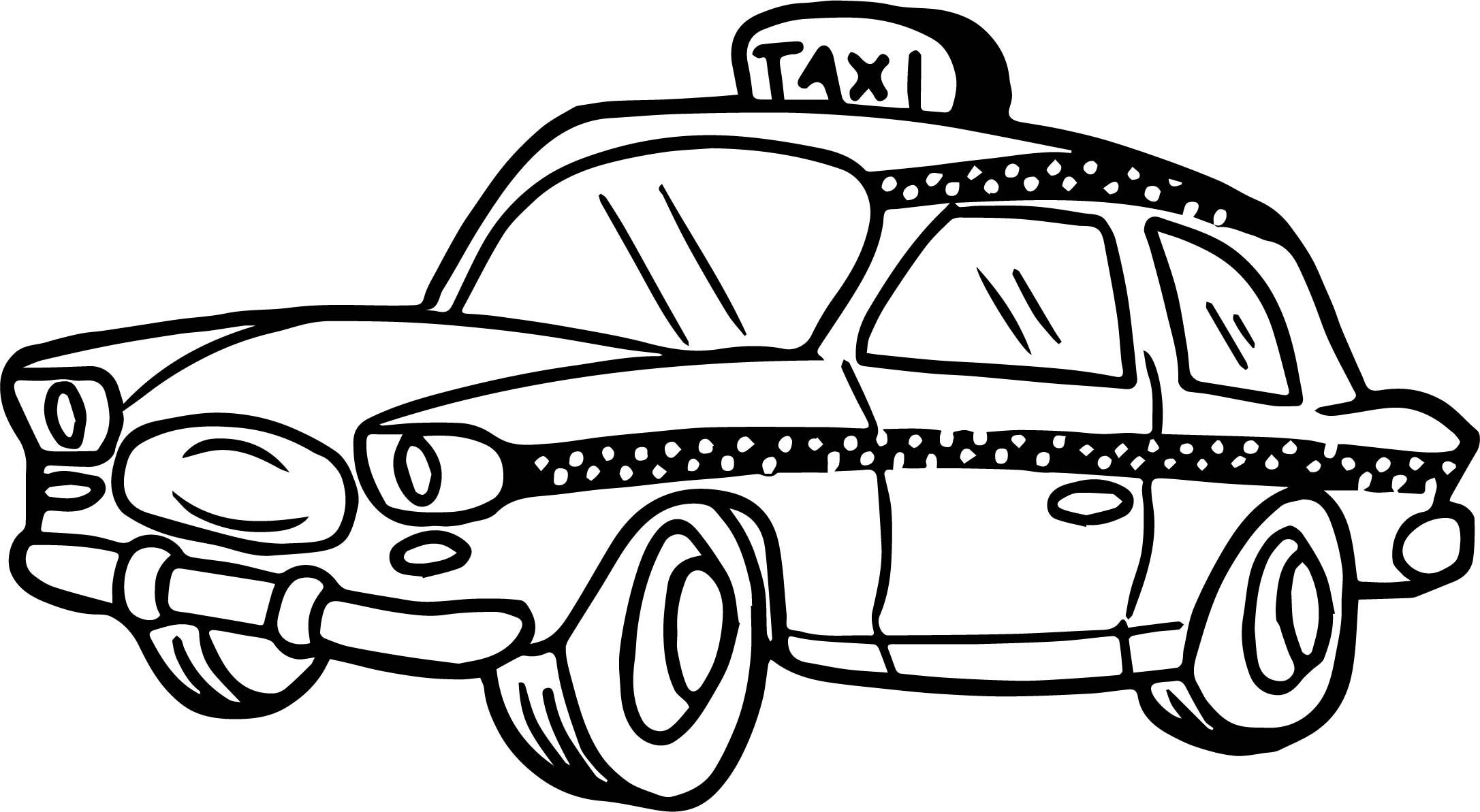 Taxi clipart black and white 5 » Clipart Station.