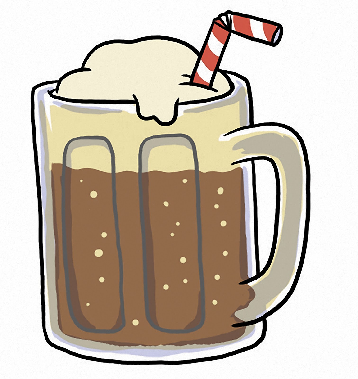 Root Beer Float Clipart.