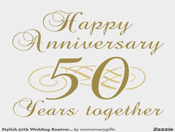 Happy 50th Wedding Anniversary Clipart.