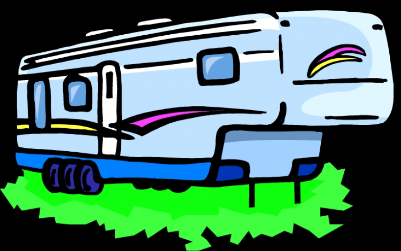 rv clip art clipartsco Graphics 5th wheel camper clipart Top.