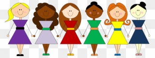 Group Clipart Friendship 8 Girl Friends.