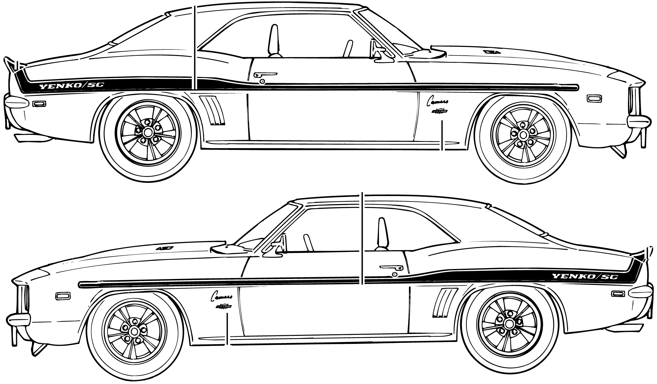 Chevrolet camaro zl1 clipart.