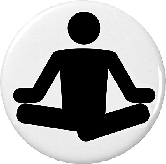 Amazon.com: Yoga Meditation Meditate Pose Symbol Sign 2.25.