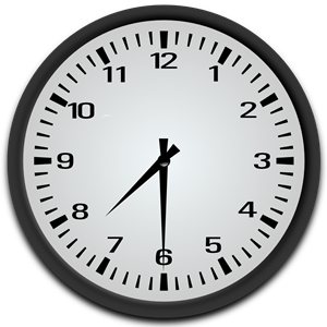 7 30 Clock Clipart.