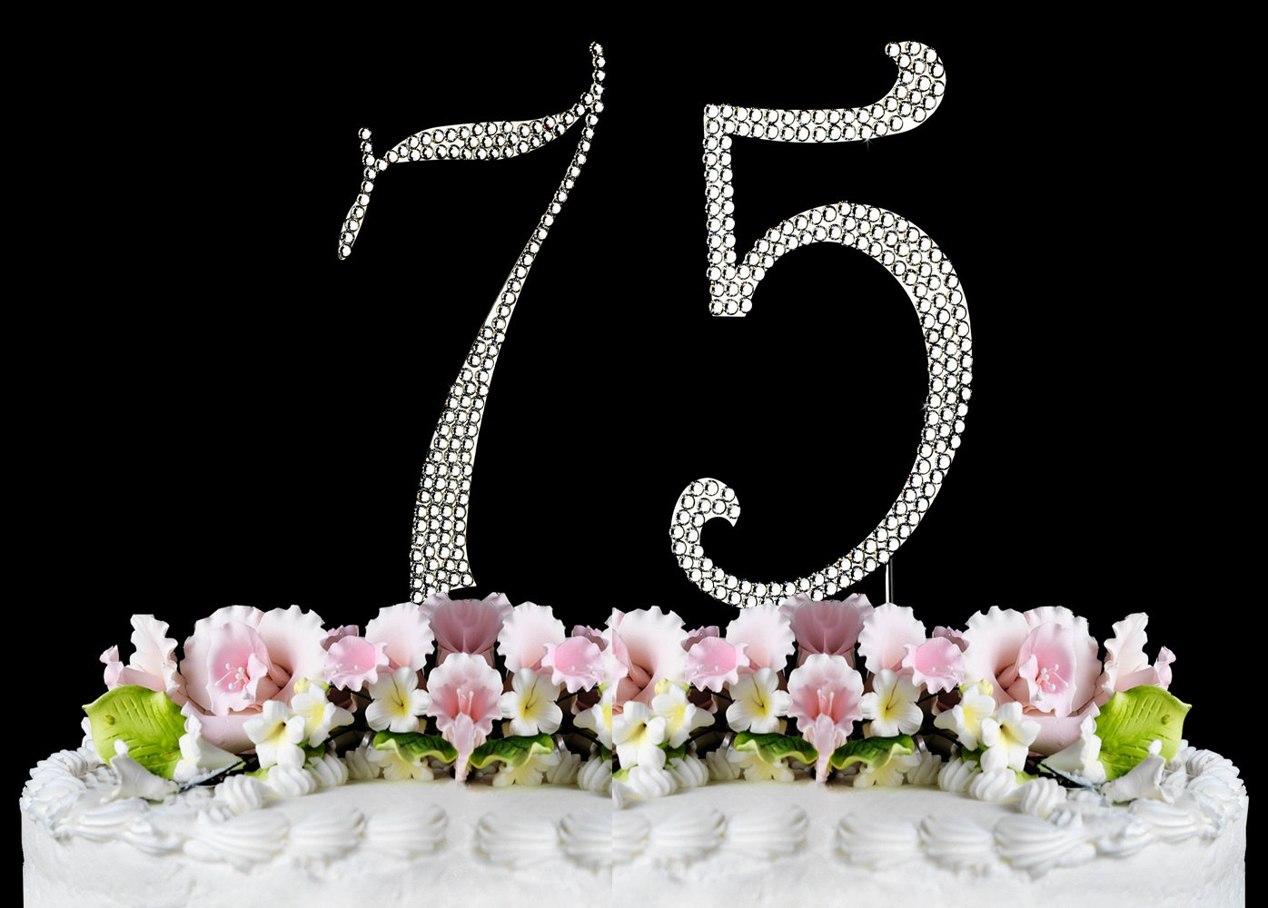 75th Birthday Cake Clipart.