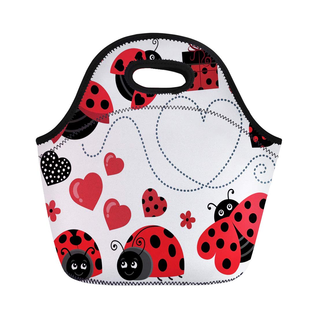 Amazon.com: Semtomn Lunch Tote Bag Clipart Valentine.